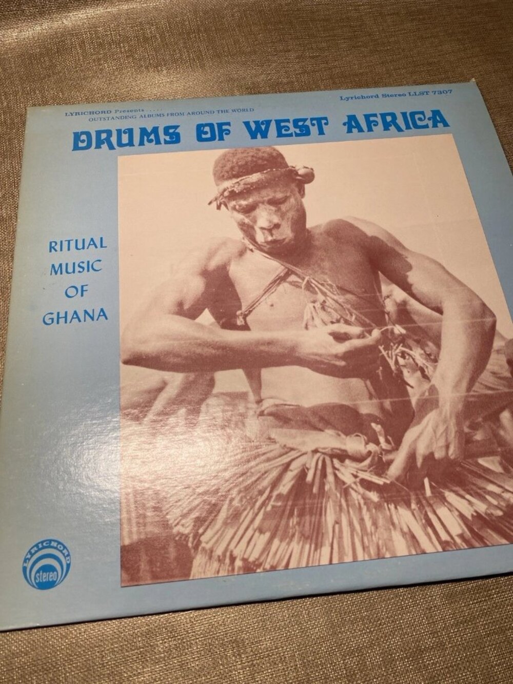 Drums of West Africa LP Ritual Music Ghana Lyricord LLST 7307